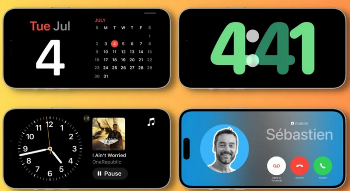 唐河苹果手机维修分享iOS17横屏充电待机显示有什么好处 