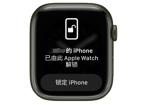 唐河苹果手机维修分享用 AppleWatch 解锁配备面容 ID 的 iPhone方法 