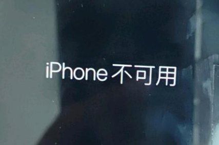 唐河苹果服务网点分享锁屏界面显示“iPhone 不可用”如何解决 